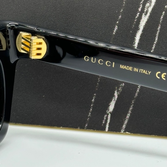 NEW GG1773S 001 GUCCI BLACK GREY CAT EYE WOMEN GUCCI SUNGLASSES - Picture 10 of 12
